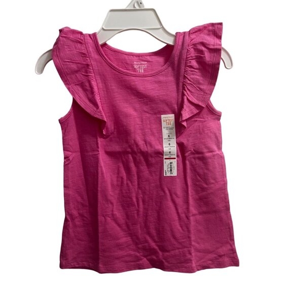 jumping beans Other - Girls Bubble Bliss Pink Jumping Beans Flutter Sleeve Tee Size 6